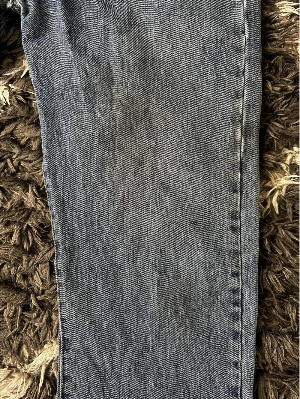 Vintage 90s Levi's 501 Button Fly Straight Leg Denim Jeans Blue Mens 34x32